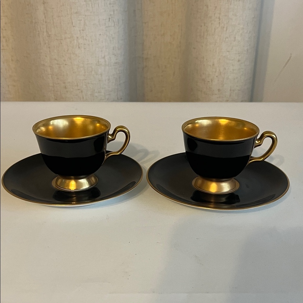 Vintage Okura Josephine Black And Gold set of 2